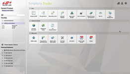 Silicon Labs’ Simplicity Studio development platform featuring energy optimisation tools.